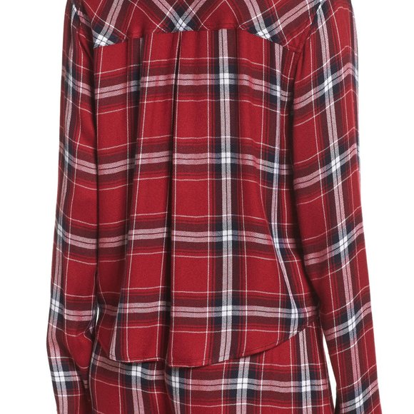 RAILS Plaid Short Pajamas In Crimson/ Navy - Picture 6 of 8